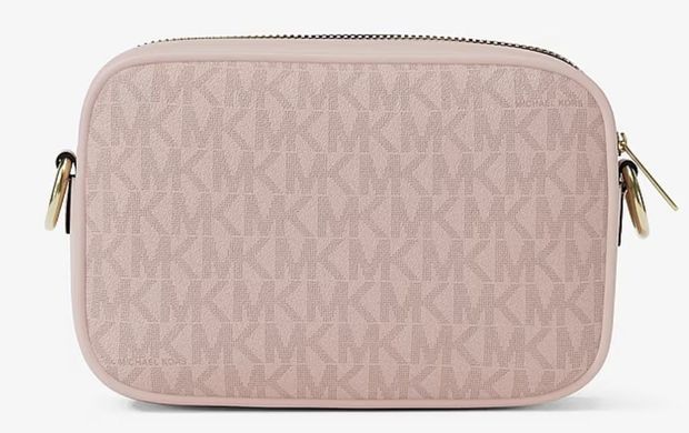 Michael Kors Jet Set Small Signature Logo Camera crossbody bag ( powder blush )