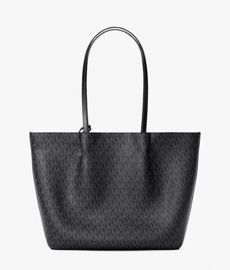 Michael Kors Carson Large Signature Logo Tote Bag ( black )