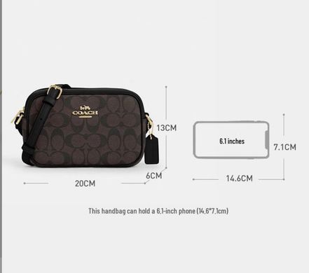 Coach Mini Jamie Bag In Signature Canva Gold/Brown/Black