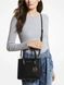 MICHAEL KORS Mercer Medium Pebbled Leather Crossbody Bag ( black)