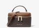 MICHAEL KORS Vivi Small Signature Logo Vanity Crossbody Bag ( brown )