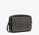 Michael Kors Jet Set Travel Small Houndstooth Print Camera Crossbody Bag  ( BLACK/CAMEL )