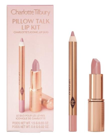 Набор для губ Charlotte Tilbury Mini Lipstick & Liner Set (Pillow Talk fair )