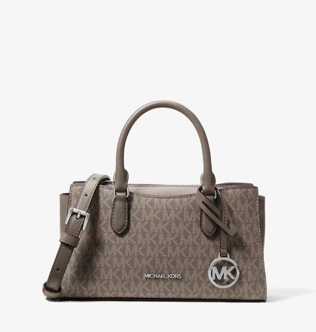 Michael Kors Arden Small Signature Logo Messenger Bag - Mushroom