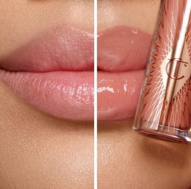 Charlotte Tilbury Mini Glossy Pink Lip Gloss + Lip Liner Set - Nude Pink