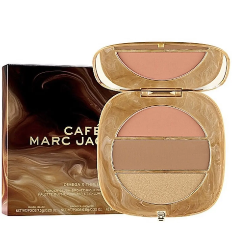 Палетка для контурингу Marc Jacobs O! Mega X Three Powder Blush-Bronzer-Highlight Palette 200 Tan-Tastic Glo!