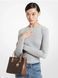 Michael Kors Mercer Medium Logo and Leather Accordion Crossbody Bag