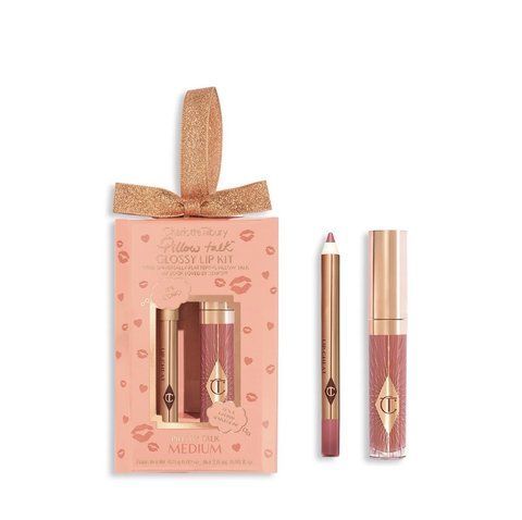 Charlotte Tilbury Pillow Talk Mini Glossy Lips Duo, Pillow Talk Medium