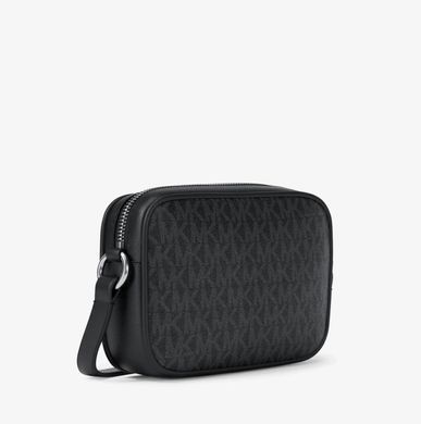 Michael Kors Jet Set Travel small signature logo crossbody bag (black)