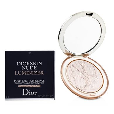 Пудра освітлювальна для обличчя Christian Dior - Diorskin Mineral Nude Luminizer Powder №02 Pink Glow - 6 g