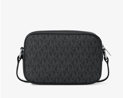 Michael Kors Jet Set Travel small signature logo crossbody bag (black)