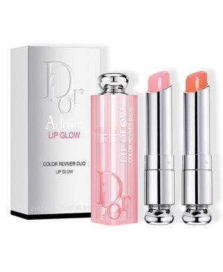 Набір бальзамів для губ DIOR Addict Duo Lip Color Reviver Balm 001 Pink 004 Coral 2x3,2g