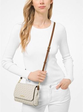 Michael Kors Medium Logo Convertible Crossbody Bag (vanilla)