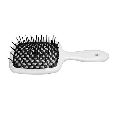 Гребінець Janeke SUPERBRUSH WHITE/BLACK