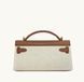 JW PEI Noor Top Handle Bag Brown Canvas