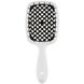 Гребінець Janeke SUPERBRUSH WHITE/BLACK