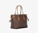 Michael Kors Voyager Extra-Small Signature Logo Convertible Crossbody Bag  ( brown )