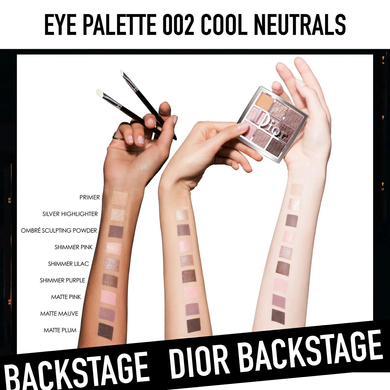 Палетка теней Dior Backstage Eye Palette (002 Cool Neutrals)