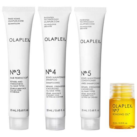 Набір для волосся Olaplex No.3, No. 4. No. 5 & No. 7 trial size set