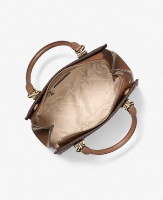 Michael Kors Marilyn Medium signature logo convertible satchel ( brown )