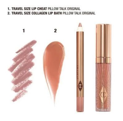 Charlotte Tilbury mini Pillow Talk glossy lip duo original