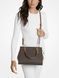 Michael Kors Marilyn Medium signature logo convertible satchel ( brown )