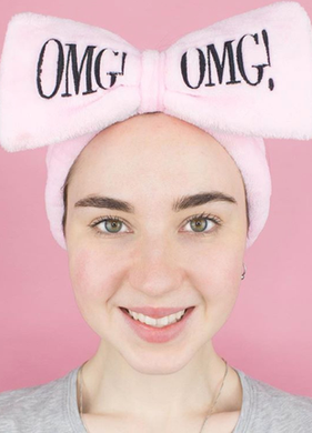 Косметическая повязка для волос, розовая Double Dare OMG! Pink Hair Band