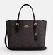 Coach Mollie Tote Bag 25 In Signature Canvas ( Gold / Walnut / Black )