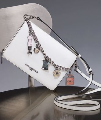 Karl Lagerfeld Lourdes Crossbody With Fashion Chain