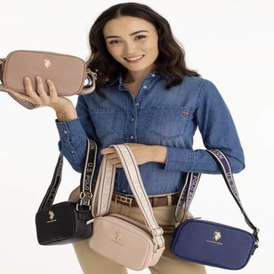 Сумка крос-боді через плече жіноча зі штучної шкіри маленька U.S. Polo Assn