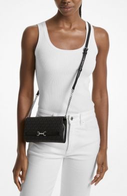Michael Kors Carson Large Signature Logo Convertible Crossbody Bag Black