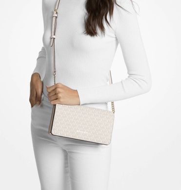 Michael Kors Jet Set Medium Signature Logo (LightCreamMulti)