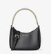 Michael Kors Jet Set Large Pebbled Leather Convertible Crossbody Bag ( black )