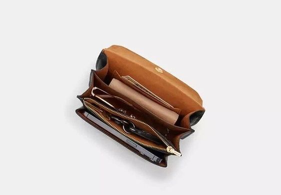 Coach Mini Klare Crossbody in Signature Canvas коричнево-молочний