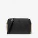 Michael Kors Jet Set Large Saffiano Leather Crossbody Bag ( black )