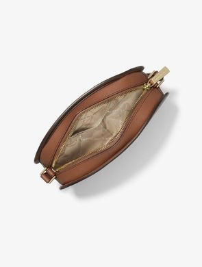 Michael Kors Jet Set Travel Medium Logo Crossbody Bag Brown