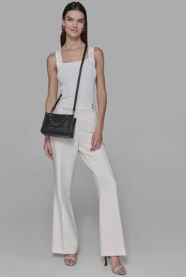Karl Lagerfeld Savoie small leather crossbody ( black )