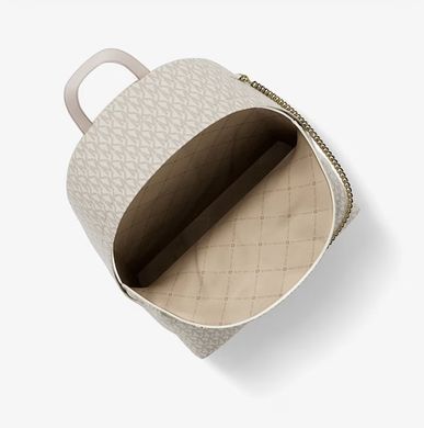 MK Slater Medium Signature logo Backpack ( Lt CRM multi )