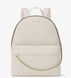MK Slater Medium Signature logo Backpack ( Lt CRM multi )
