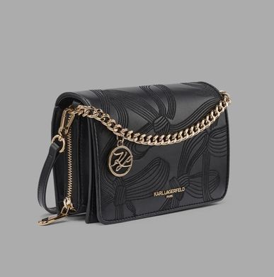 Karl Lagerfeld Lourdes crossbody with bows ( black )